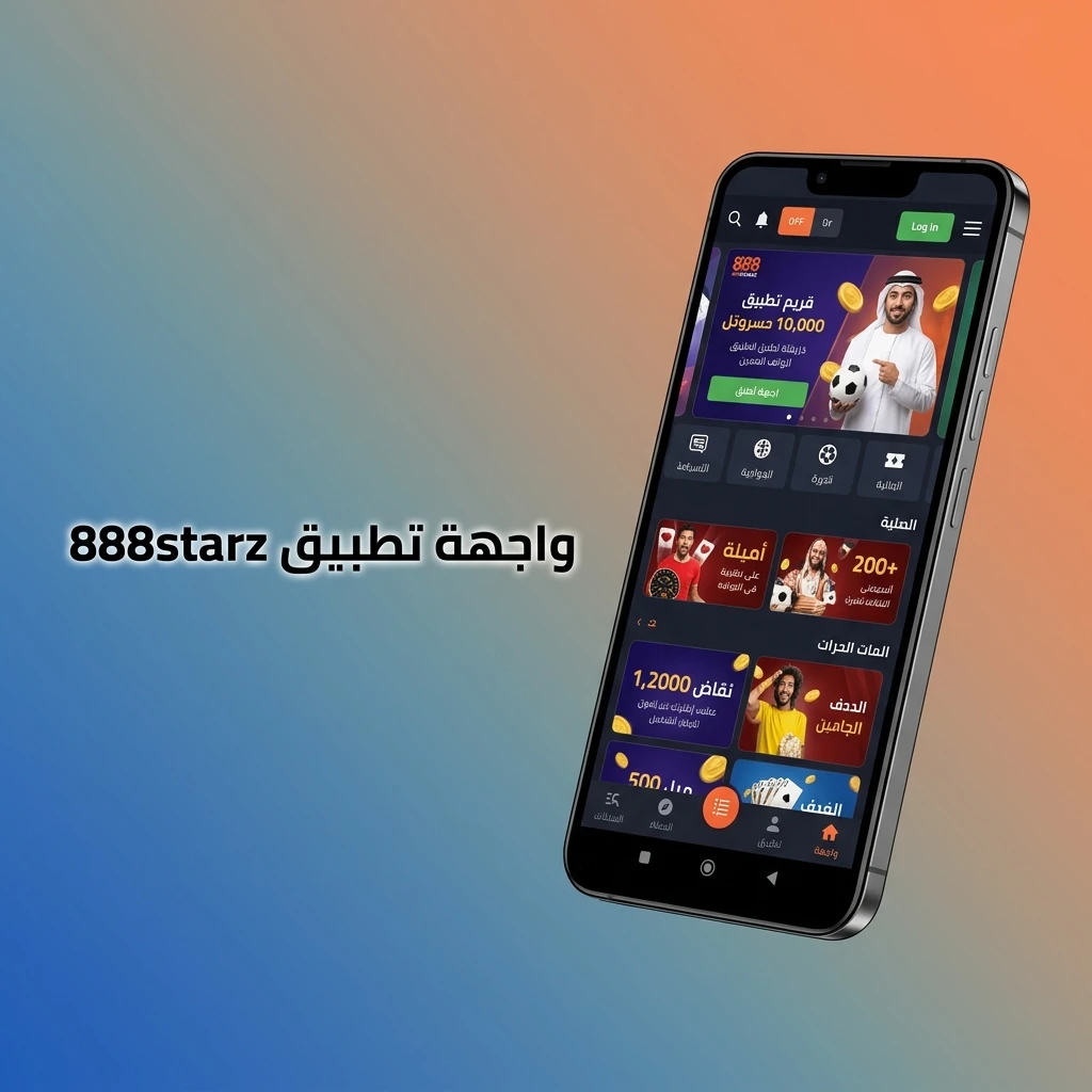 واجهة تطبيق 888starz سهلة الاستخدام على الشاشات الصغيرة مع التنقل بين الكازينو والمراهنات